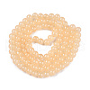 Baking Painted Imitation Jade Glass Beads Strands DGLA-T004-8mm-A01-2