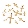 Kissitty 304 Stainless Steel Pendants STAS-KS0001-08G-15