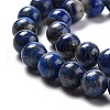 Natural Lapis Lazuli Round Beads Strands G-I181-09-8mm-3