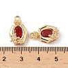 Brass Micro Pave Cubic Zirconia Pendants KK-S531-06G-4
