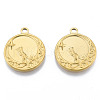 Ion Plating(IP) 201 Stainless Steel Pendants STAS-N098-188LG-3