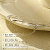 925 Sterling Silver with Cubic Zirconia Open Cuff Double Rings for Women FS-WGE2F5D-01-3