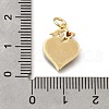 Brass Micro Pave Cubic Zirconia Pendants KK-F899-12G-3