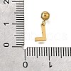 304 Stainless Steel Rhinstone Pendant STAS-H202-50G-L-3