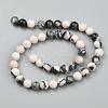 Natural Pink Zebra Jasper Beads Strands X-G-P231-01-10mm-5