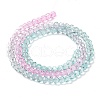 Transparent Painted Glass Beads Strands X1-DGLA-A034-T4mm-A10-5