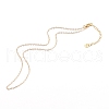 Brass Cable Chains Necklace Making NJEW-JN03321-4