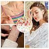  300Pcs 10 Colors Handmade Millefiori Glass Beads LAMP-NB0001-98-6