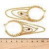Brass Micro Pave Clear Cubic Zirconia Hoop Earrings EJEW-R014-15G-5