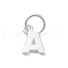 925 Sterling Silver Letter Charms STER-C012-01S-A-1