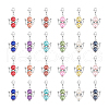 Acrylic & Alloy Pendant Decoration HJEW-UN00019-1