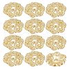 Beebeecraft 100Pcs Brass Bead Cap KK-BBC0003-85-1