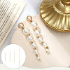 ANATTASOUL 160Pcs 4 Styles Brass Flat Head Pins KK-AN0001-03-5