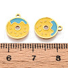 304 Stainless Steel Enamel Charms STAS-T065-61G-2-3