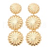 Alloy Dangle Stud Earrings EJEW-B136-02KCG-02-2