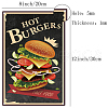 Vintage Metal Tin Sign AJEW-WH0157-035-2