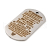 Non-Tarnish 201 Stainless Steel Pendants STAS-L079-01P-11-2
