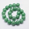 Round Natural Green Aventurine Bead Strands G-L419-58-2