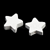 Spray Painted Wood Beads WOOD-F017-01A-2