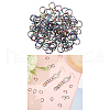 CHGCRAFT Ion Plating(IP) 304 Stainless Steel Open Jump Rings STAS-CA0002-21D-8