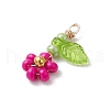 12Pcs Seed Beads Beaded Charms PALLOY-MZ00281-4