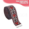 Ethnic style Embroidery Polyester Ribbons OCOR-WH0077-27B-2