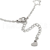 Tarnish Resistant 304 Stainless Steel Cable Chain Anklets AJEW-H104-06P-5