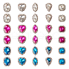 30Pcs 15 Style Sew on Rhinestone GLAA-TA0001-22-3