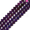 Electroplated Synthetic Non-magnetic Hematite Beads Strands G-J211-A08-01-1