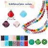 1680Pcs 14 Style Opaque Solid Color & Transparent Glass Beads GLAA-SZ0001-82-2