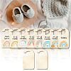 Wood Baby Closet Size Dividers AJEW-WH0353-001-3