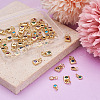 56Pcs 14 Style Brass Micro Pave Cubic Zirconia Charms ZIRC-PJ0001-04-13
