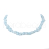 Natural White Jade Dyed Chips Beaded Necklaces NJEW-JN04275-07-4