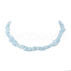 Natural White Jade Dyed Chips Beaded Necklaces NJEW-JN04275-07-4