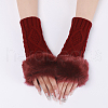 Polyacrylonitrile Fiber Yarn Knitting Fingerless Gloves COHT-PW0001-15D-3