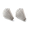 304 Stainless Steel Stud Earring Findings STAS-B087-08A-G-1-2