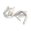 Rack Plating Brass Hoop Earring Findings EJEW-C102-23P-2