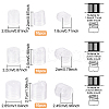 BENECREAT 30Pcs 3 Style PP Plastic Press Caps AJEW-BC0003-83B-2