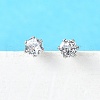 Cubic Zirconia Ear Studs STAS-E051-3A-4