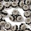 Sparkling Acrylic Rhinestone Round Beads OACR-NH0002-01B-04-2