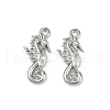 Brass Micro Pave Cubic Zirconia Pendants KK-C093-10P-1
