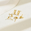 3 Pairs Stylish Stainless Steel Fish & X-Shaped & Dolphin Stud Earrings EN4895-1
