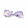 Spray Painted Frosted Opaque Acrylic Beads ACRP-S679-40-4