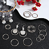 SOFPLATE 40Pcs 4 Styles Zinc Alloy Linking Rings FIND-SP0002-79P-4