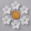 Frosted Acrylic Bead Caps MACR-S371-08A-701-3