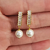 Elegant S925 Sterling Silver Round Stud Earrings RD5278-3