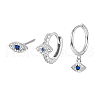 Simple S925 Sterling Silver Horse Eye Earring Sets NN5994-2-3