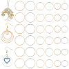 Olycraft 120Pcs 6 Styles Brass Linking Rings KK-OC0001-44-1