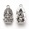 Tibetan Style Alloy Pendants X-TIBEP-T002-38AS-RS-1