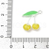 Alloy Enamel Pendants PALLOY-R151-43P-04-3